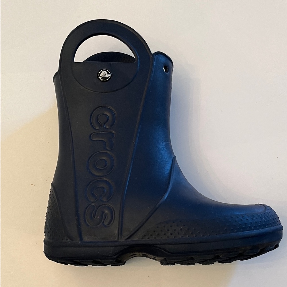 CROCS Kids Dark Blue Rain Boots